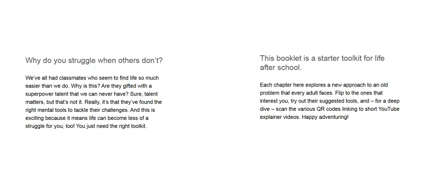 A 12th grader’s guide to life (Booklet, Part 1)