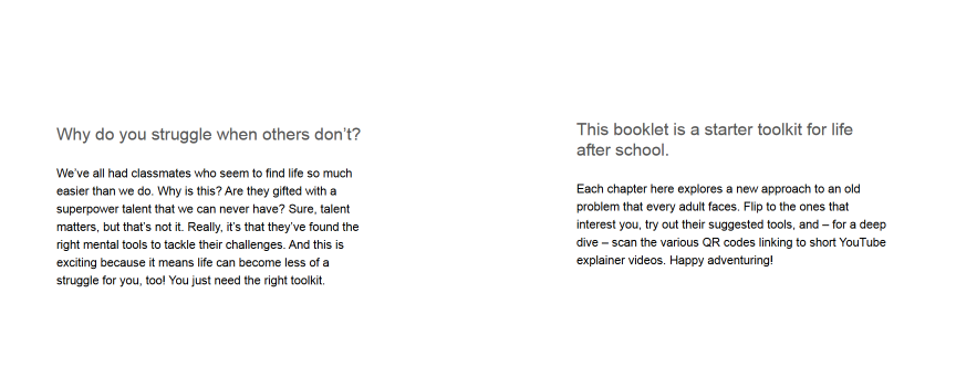 A 12th grader's guide to life (Booklet, Part 1)